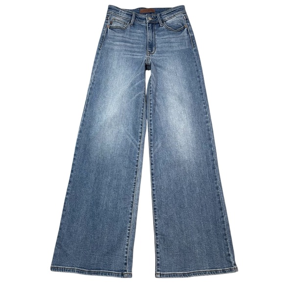 Judy Blue High Waist Wide Leg Jeans Women’s Stretch Denim Jean Pants Size 3/26 - Picture 15 of 15